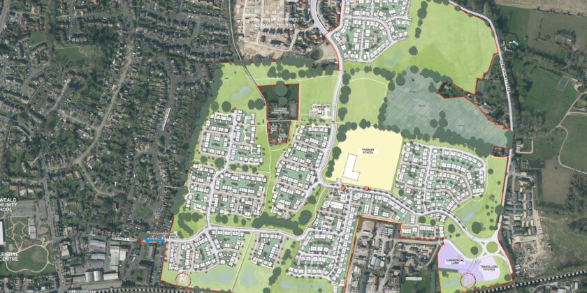 Desarrollo residencial de 450 viviendas en Billingshurst, Reino Unido