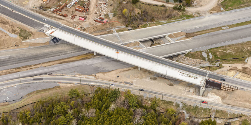 Sistema de drenaje de la autopista 407E en Toronto, Canadá